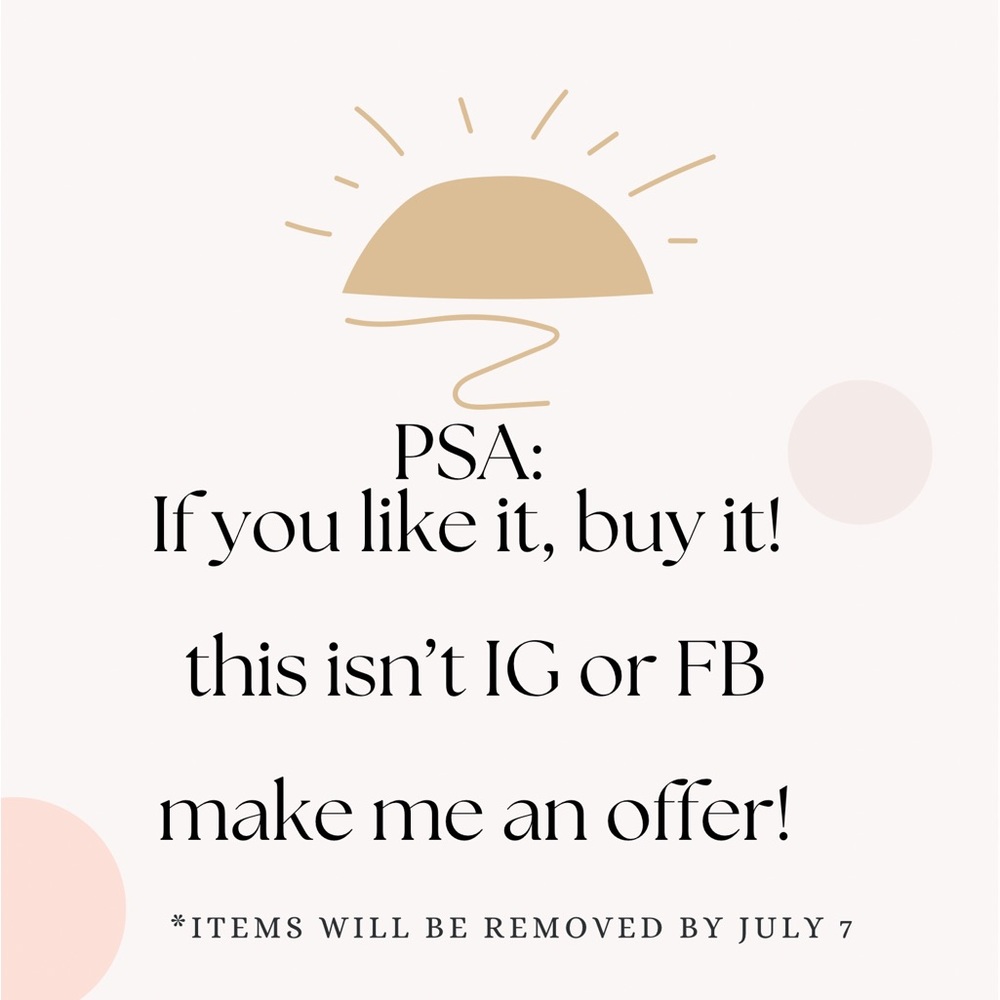 Everything must go! Thank you for shopping my closet😊❤️